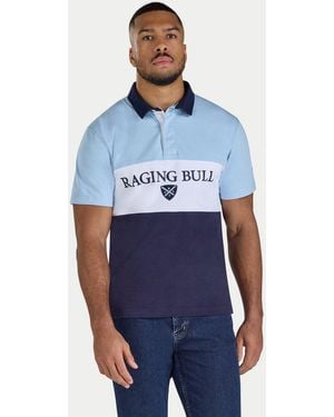 Raging Bull Cut & Sew Rugby - Blue