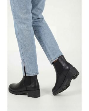 Boohoo Basic Low Chelsea Boots - Blue