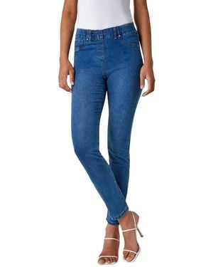 Roman Short 28" Denim Stretch Jegging - Blue