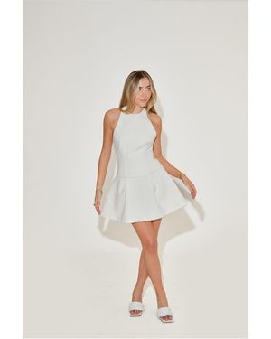 Odd Muse The Ultimate Dropped Hem Mini Dress - White
