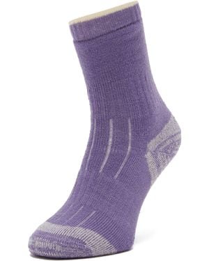 Peter Storm Heavyweight Fully Cushioned Merino Explorer Socks For Walking & Hiking - Purple