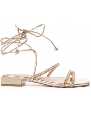 Montevita Flat Sandal Sandsum - Metallic