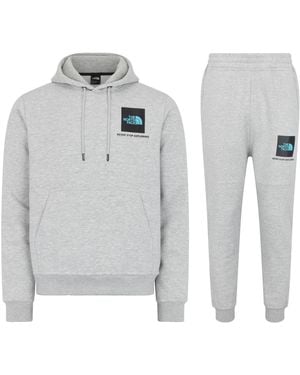 The North Face ’S Small Box Hooded Tracksuit Set - Grey