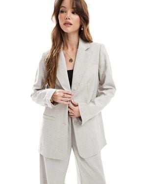 Vero Moda Boxy Blazer Co-Ord - Grey