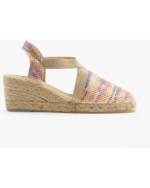 Toni Pons Triton Ladies Vegan Wedge Espadrilles Multi - Multicolour