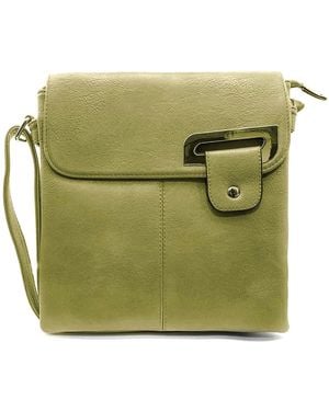 Woodland Leathers Crossbody Bag Messenger Shoulder Bag - Green