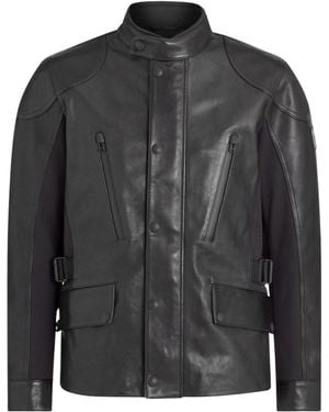 Belstaff Mailstrom Leather Motorcycle Jacket - Black