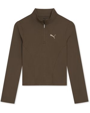 PUMA Train Regular Length Half-Zip Top - Green