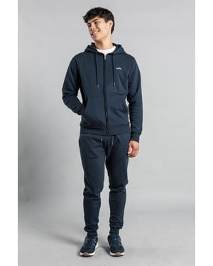 Tokyo Laundry Navy Zip-Up Hooded Tracksuit - Blue