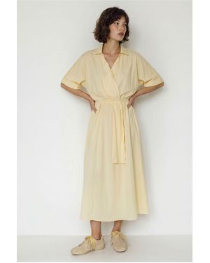 Bianco Lucci Midi Dress - Natural