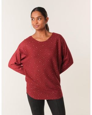 Blue Vanilla Jumper With Rhinestones - Red