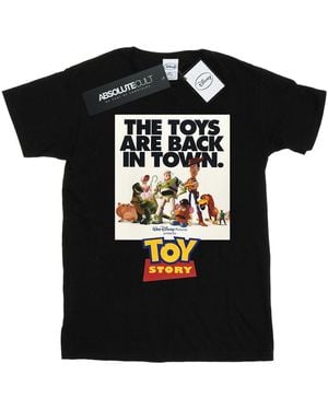Disney Toy Story Movie Poster T-Shirt Cotton - Black