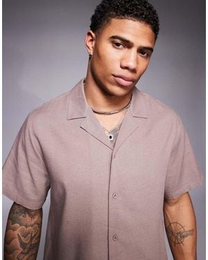 South Beach Short Sleeve Shirt Co-Ord - Natural