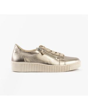 Gabor Wisdom Trainers Leather - Natural