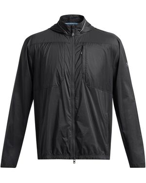 Under Armour Trail Hooded Windbreaker Jacket - Black