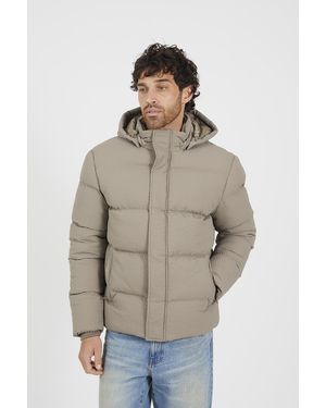 Brave Soul Hooded Padded Jacket - Natural