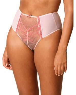 Gossard Lacage High Waist Brief - Pink