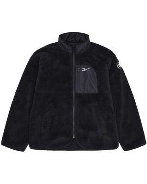Reebok Ladies Double Monkey Fleece Jacket - Blue