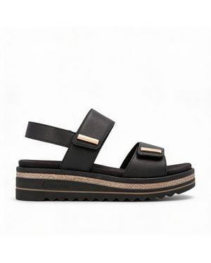 Remonte D0Q59 Ankle Strap Sandals Leather - Black