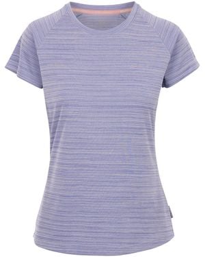 Trespass Ladies Vickland Tp75 Active T-Shirt (Sky Marl) - Purple