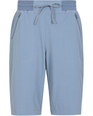 Mountain Warehouse 'Explorer' Long Shorts Quick Dry Walking Active Adventure Bottoms Polyamide - Blue