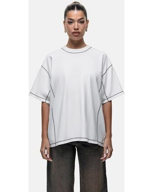 Good For Nothing Vintage Oversized T-Shirt - White