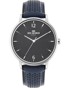 Ben Sherman Reloj Analógico Para Hombres De Cuarzo Con Correa En Plástico Wb038u - Metallic