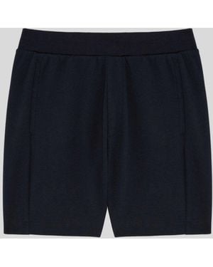 Lyle & Scott Cotton Blend Track Sweat Shorts - Blue