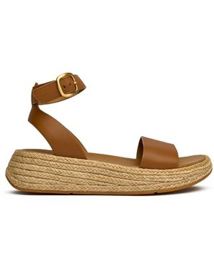Fitflop Espadrille Flatform Sandalen - Bruin