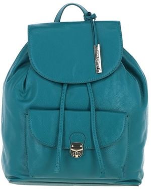 Ashwood Leather Exquisite Genuine Compact Backpack - Blue