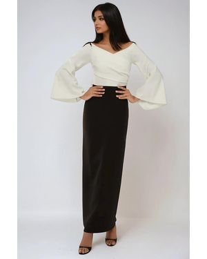 Hiccup Elegant Exclusive Tailored Maxi Dress - Black