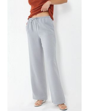 Busem Rechte Woven Broek - Grijs