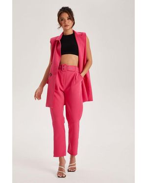 Urban Bliss Hot Belted Trousers - Red