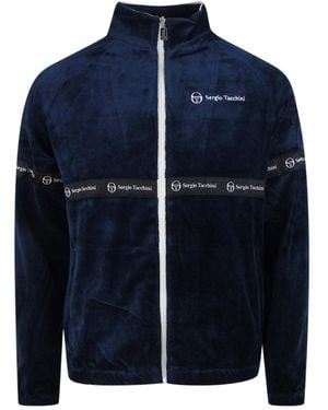 Sergio Tacchini Tachini Velvet Track Jacket Cotton - Blue