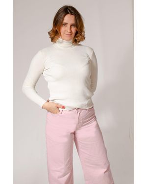 Secret Label Ribbed Roll Neck Jumper - Pink