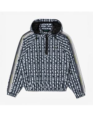 Lacoste Oversized Hooded Track Jacket - Black
