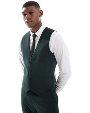 ASOS Wedding Skinny Suit Waistcoat - Blue