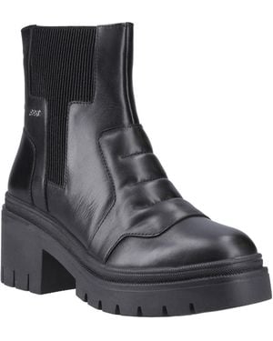 Pod Lillian Leather Boots - Black