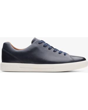 Clarks Un Costa Lace Leather Trainers - Blue
