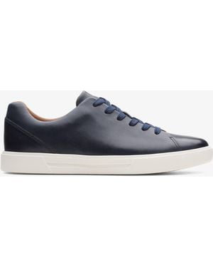 Clarks Un Costa Lace Leather Trainers - Blue
