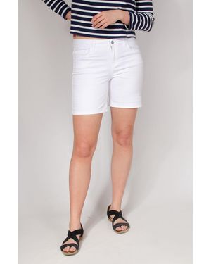Secret Label Turn Hem Shorts Cotton - White
