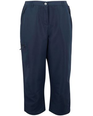 Regatta Ladies Chaska Iii Walking Capri Cropped Trousers - Blue