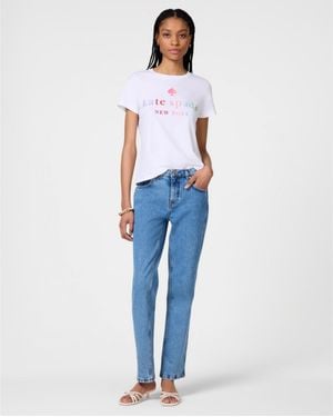 Kate Spade Ombre Logo Tee - Blue