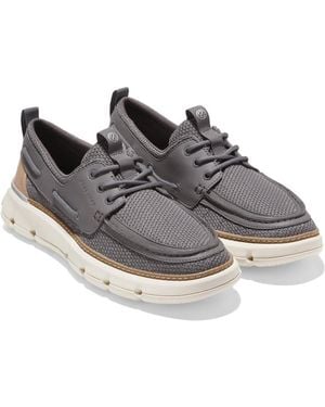 Cole Haan 4.Zerogrand Regatta Nylon Boat Shoes - Grey