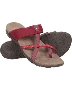 Mountain Warehouse 'Marbella' Sandals With Rubber Outsole Summer Casual Walking Shoes - Red