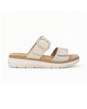 Remonte D2K57 Cross Strap Sandals - Metallic