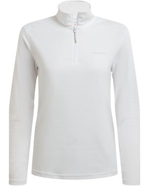 Craghoppers Ladies Nosilife Half Zip Top - White
