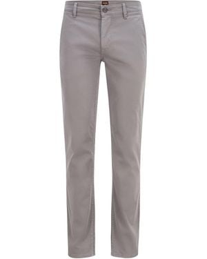 BOSS Hbo Chino Slim Trousers, Fit - Grey