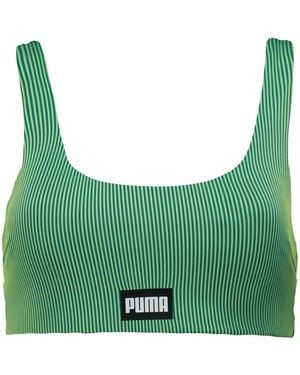 PUMA Scoop Neck Bikini Top - Green
