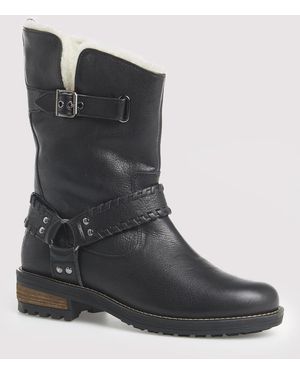 Superdry Tempter Biker Boots - Black